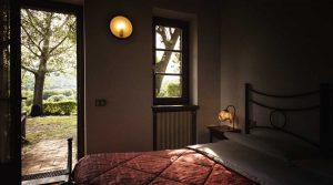 Atmosfera rilassante delle camere dell'agriturismo Pomonte in Umbria
